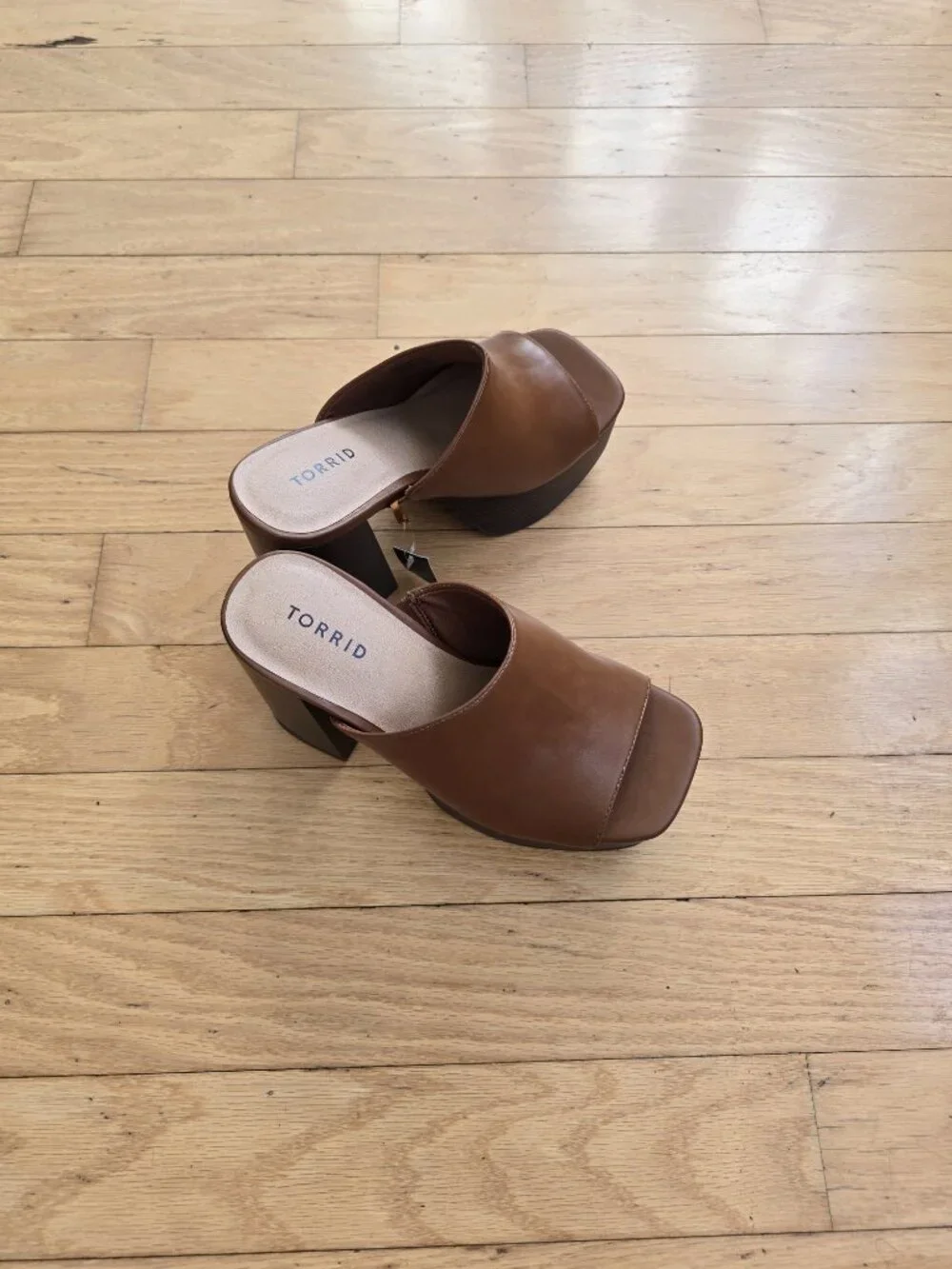 Torrid | Cognac Brown Monochrome Block Heel Platform Sandals | WMS 7.5